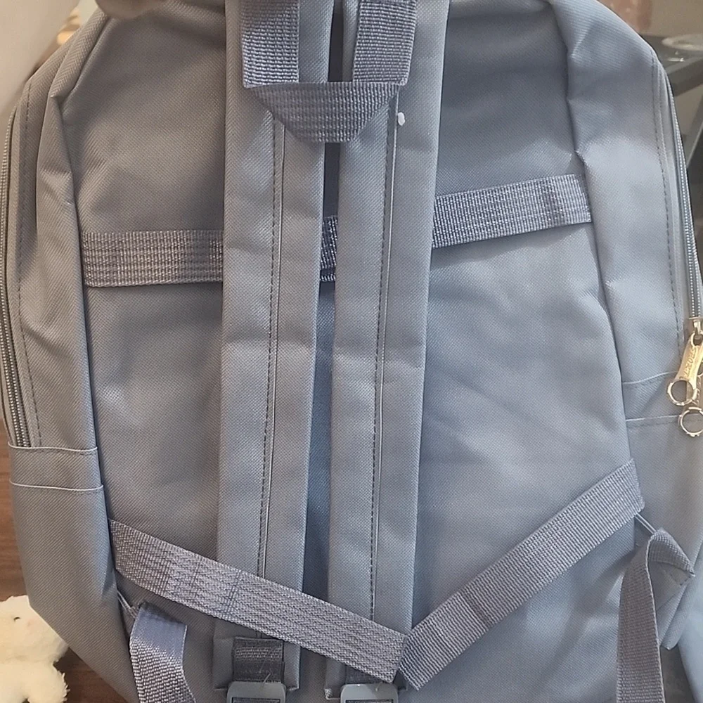 FIRM PRICE NWT Aesthetic Kawaii Blue 5-Pc Backpack Set with Pins & Bear Charm